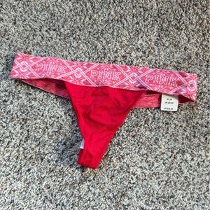 Victoria's Secret Red Thong size M